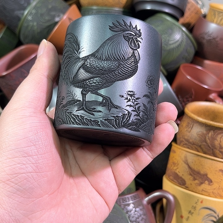 茶杯紫砂全手工紫砂主人杯