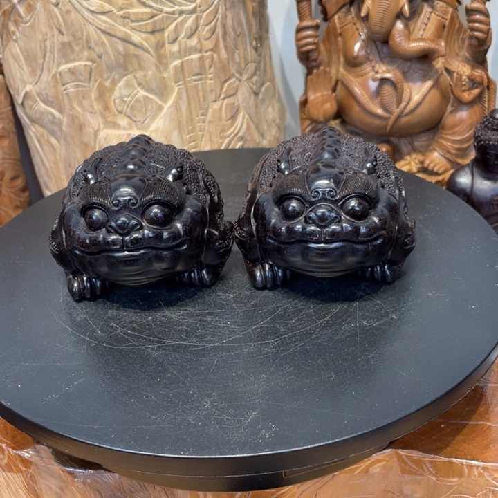 小***子小叶紫檀其他印度小叶紫檀老料金蟾