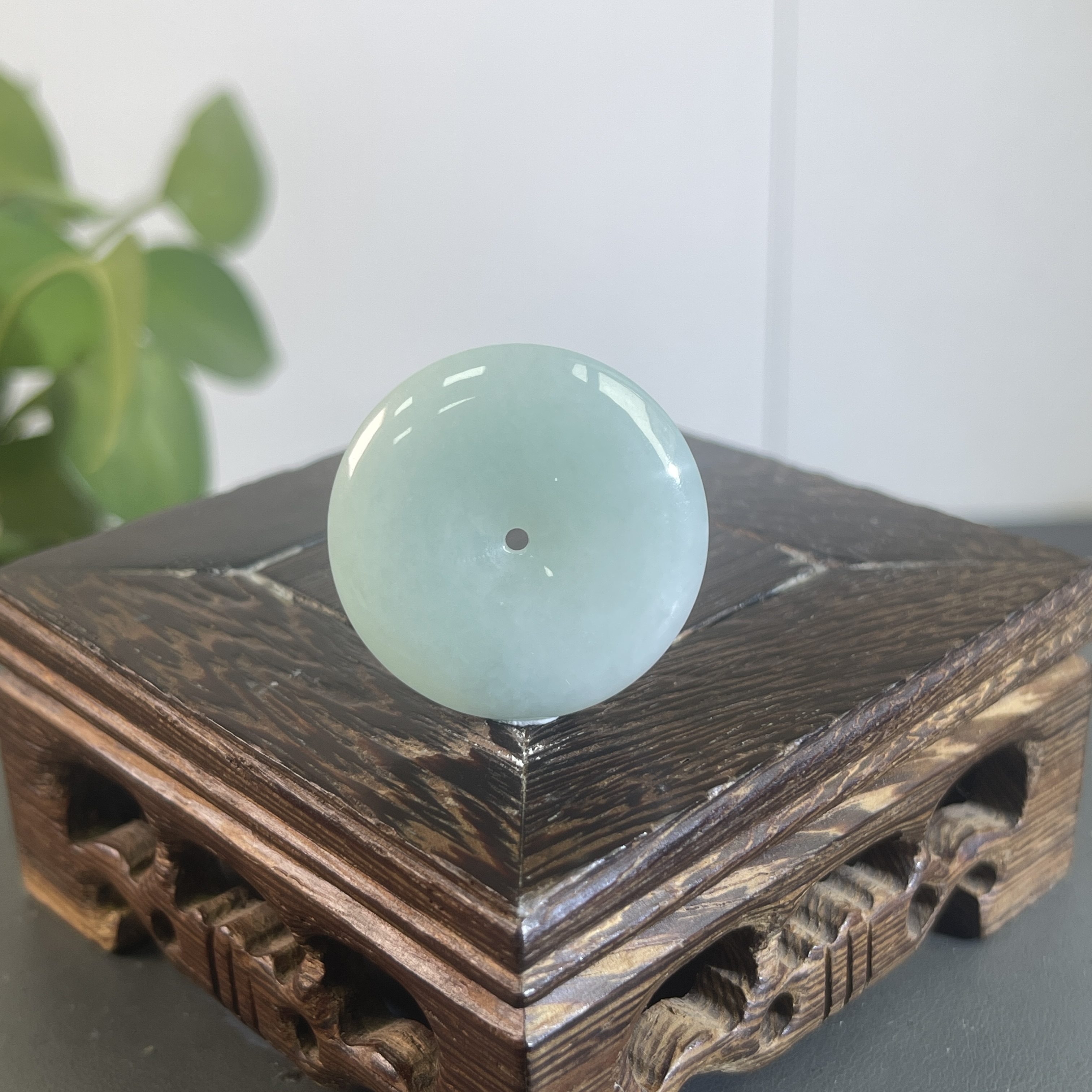 JSB02-40 天然缅甸A货翡翠 平安扣