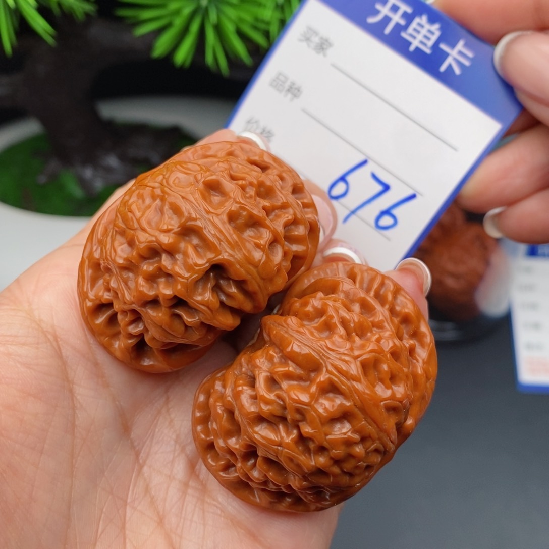 文玩核桃把件45宫灯676