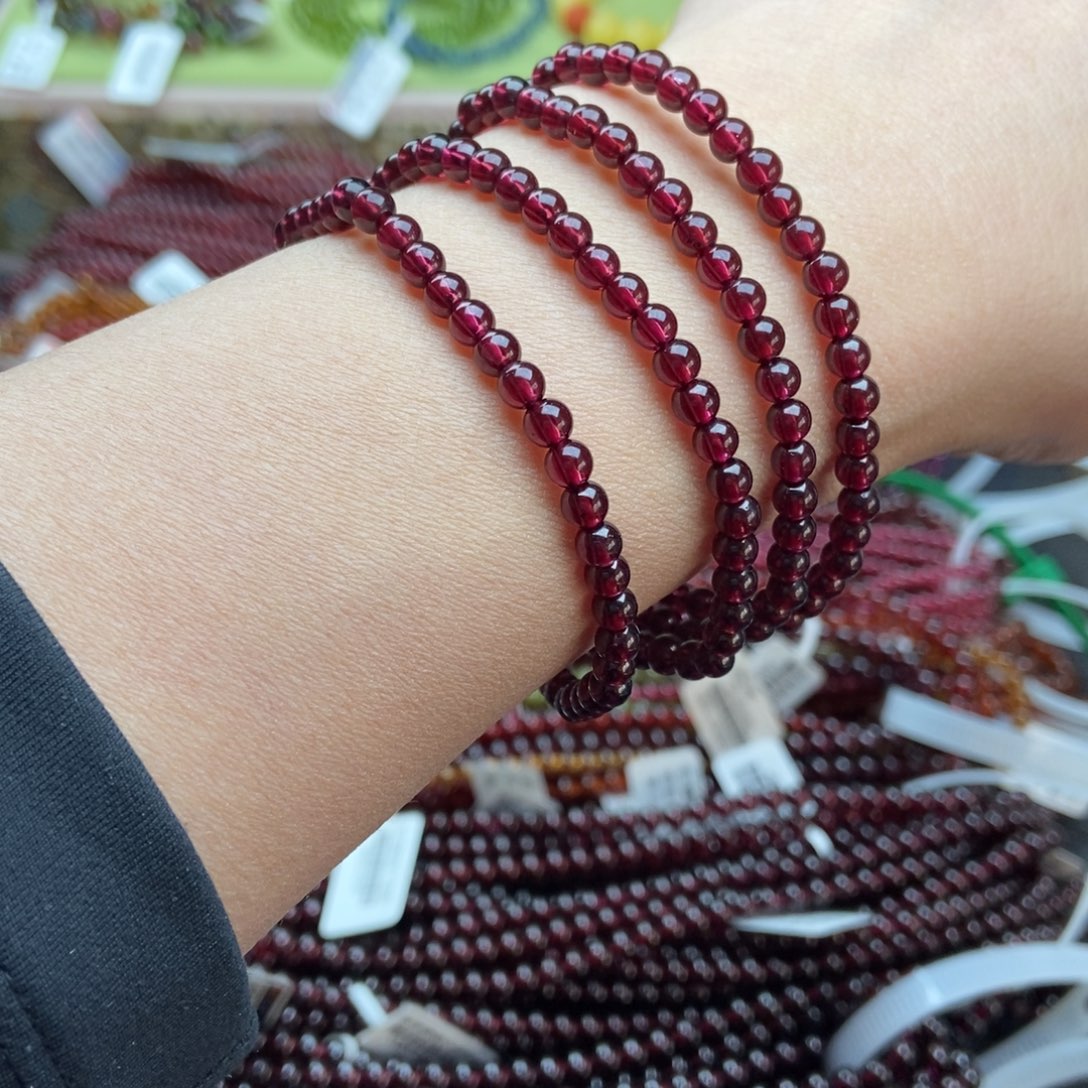 手串未镶嵌石榴石手串4.3