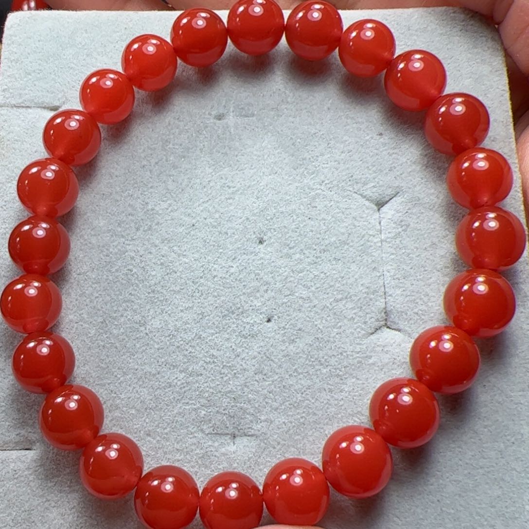 南红玛瑙手串未镶嵌