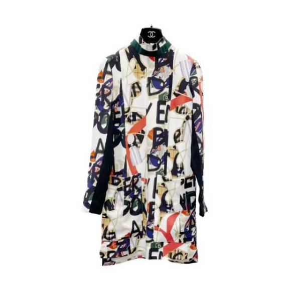 妃鱼/博柏利/真丝/连衣裙/95新/z零二二一