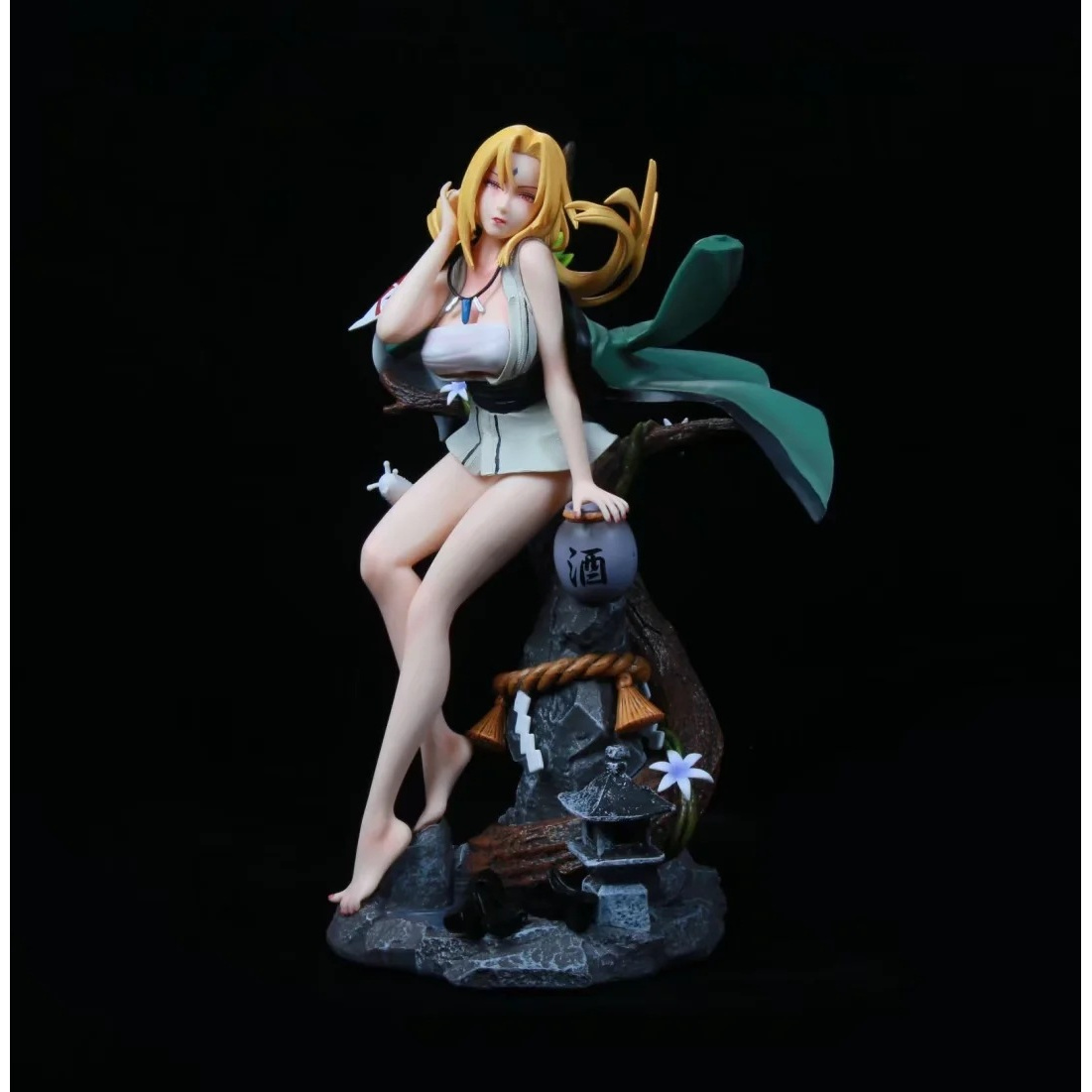 【次元手办】火影忍者 五代目 千手纲手 树桩 场景模型桌面摆件手办