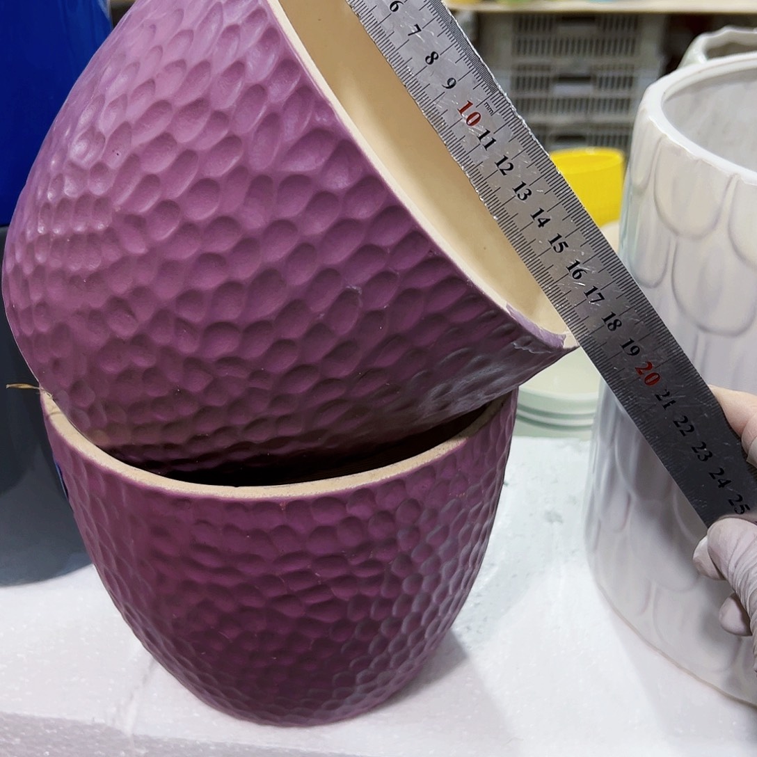 有孔外贸尾单陶瓷花盆凑单10米包邮