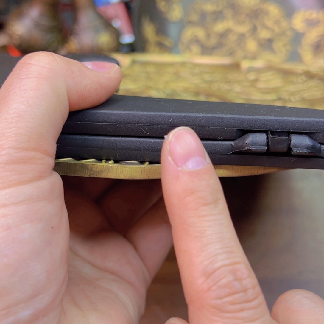 定制紫金风磨铜九龙盘