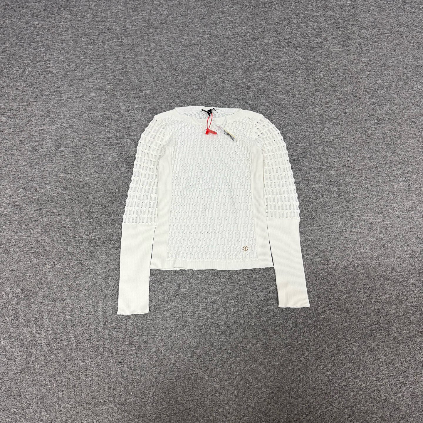 99新 LouisVuitton/路易威登 LV金属徽标Logo提花编织针织长袖S码