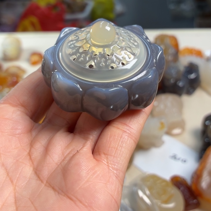 玛瑙/玉髓未镶嵌吊坠(不含链)