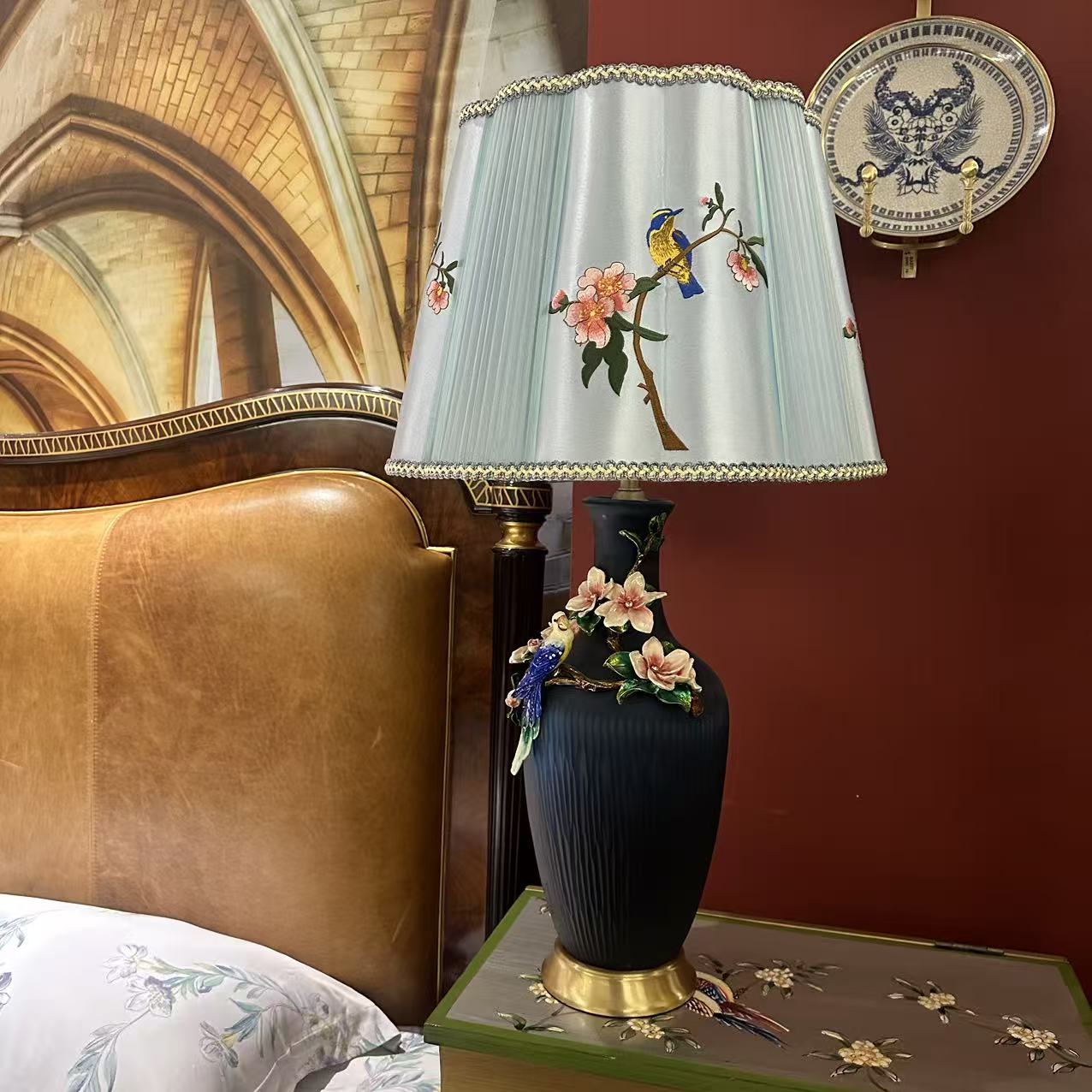 【清仓处理】MT6893L珐琅彩台灯147号