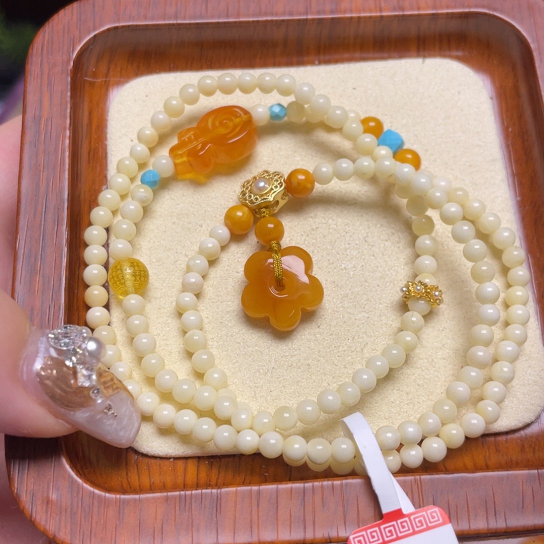 未镶嵌蜜蜡手链手串
