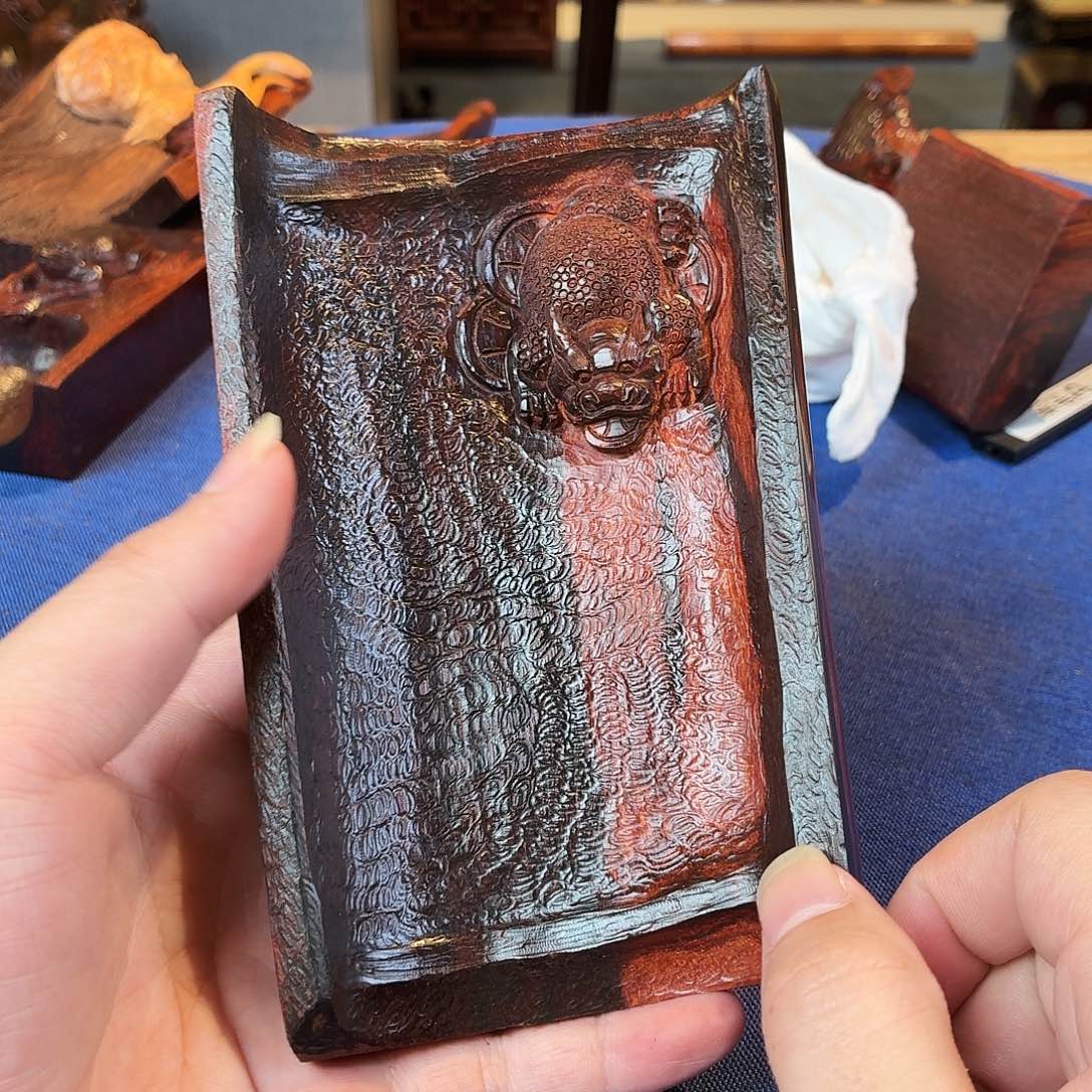 唐***石紫檀木类端景台收藏