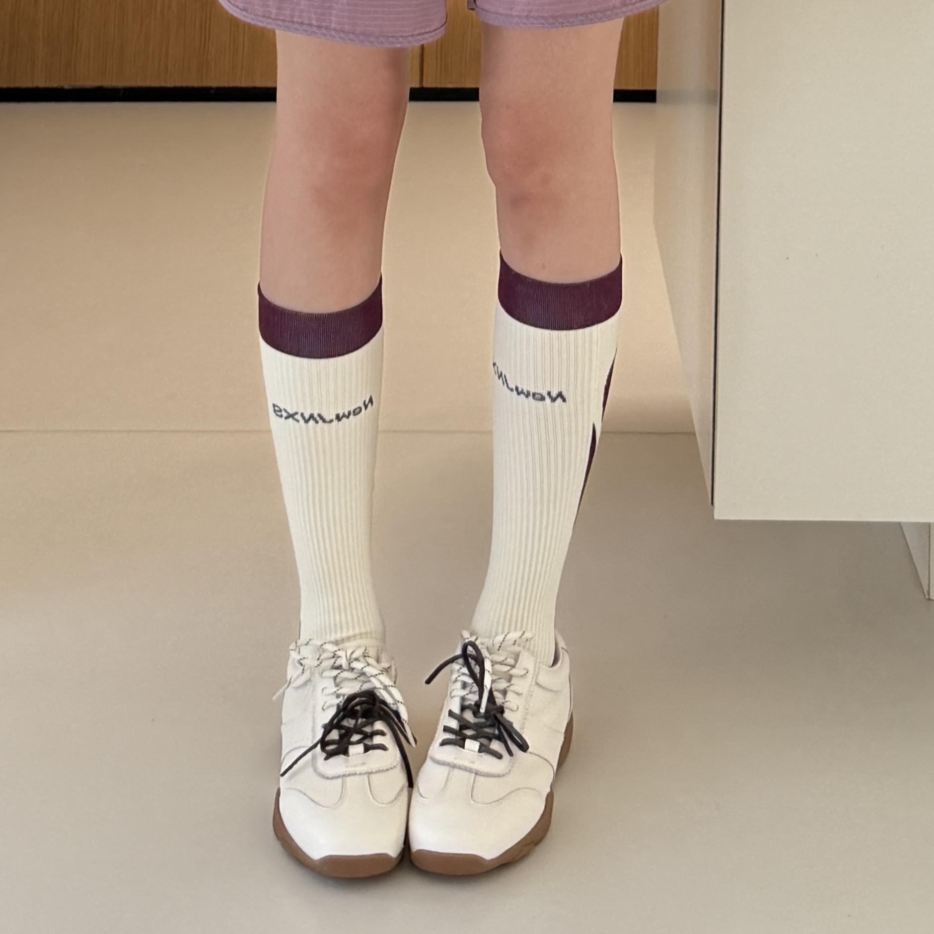 江南先生NewJNXS 撞色压力长筒袜男女条纹袜子透气潮牌JN52X37