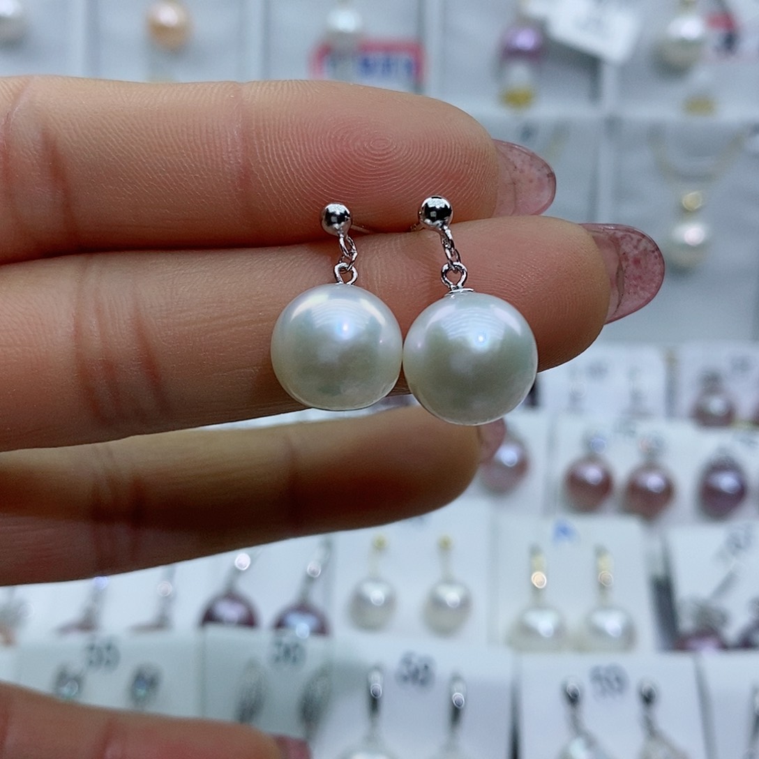 淡水珍珠银S925镶嵌吊坠(赠链)