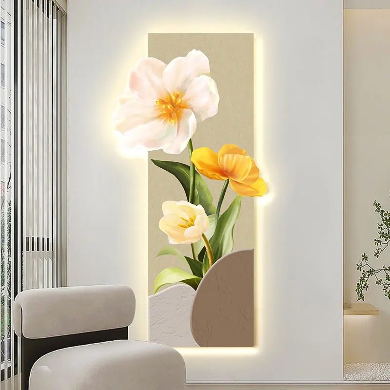 奶油风玄关装饰画现代简约走廊过道挂画高级感挂画