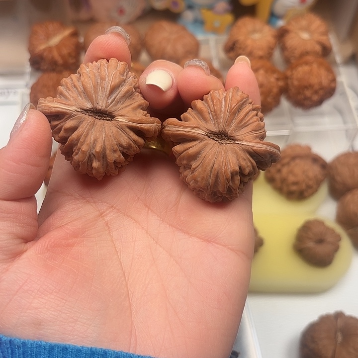 文玩核桃吊坠四座楼44全品红皮楼