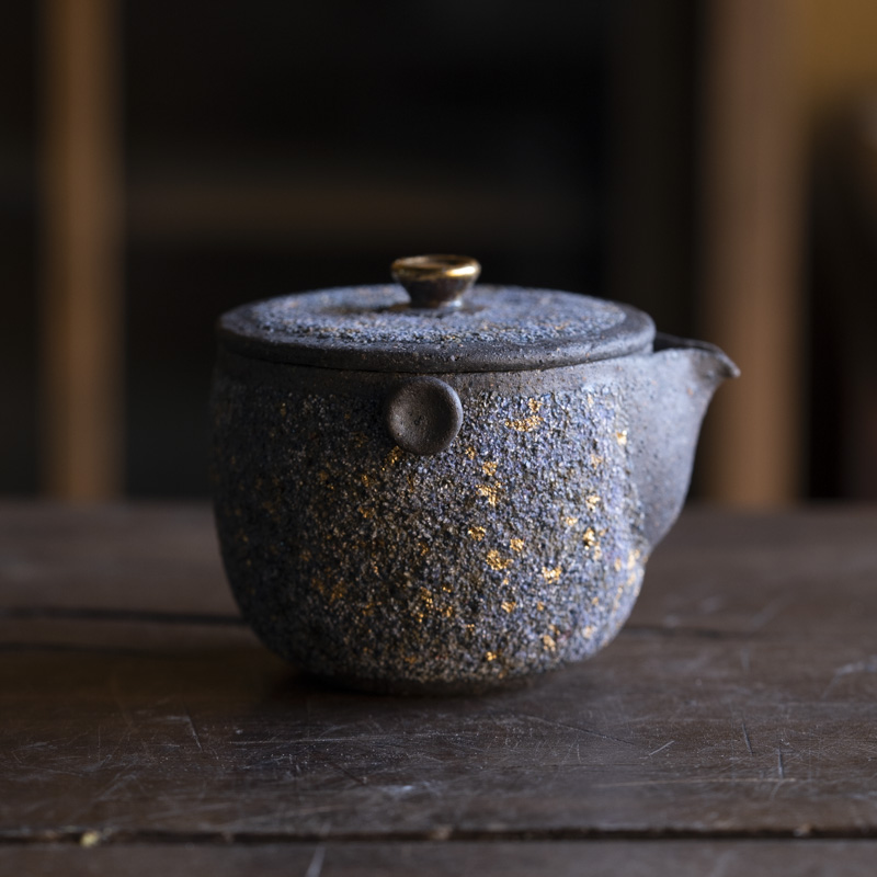 【慕白茶集】高越盖钮描金蓝金宝瓶茶 （高越Q0545）