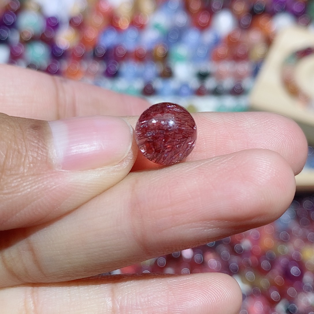 满***星珠宝半成品水晶未镶嵌彼岸花单珠打孔不退