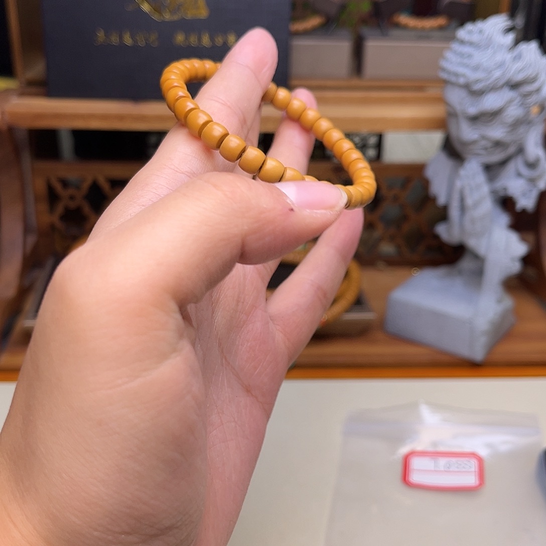 橄榄核手串/手链【听松文玩】sss级工艺精品橄榄核尖单圈7.0