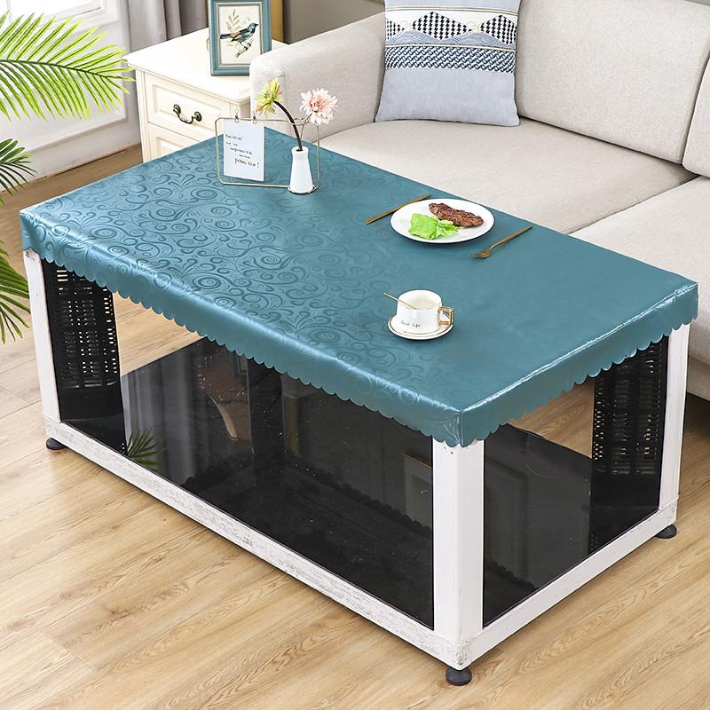 pu皮电炉罩防污免洗皮罩长方形正方形防油防烫烤火桌罩套取暖桌罩