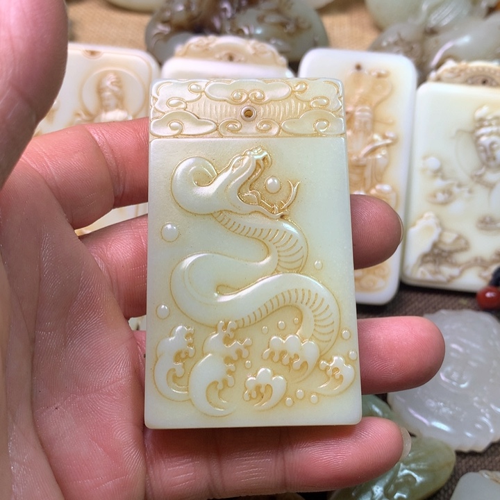 和田玉挂件未镶嵌用***伟