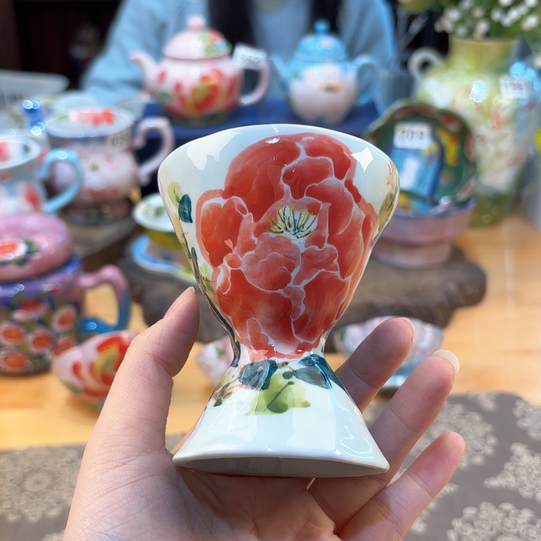 景德镇手绘高温釉下彩陶瓷茶具