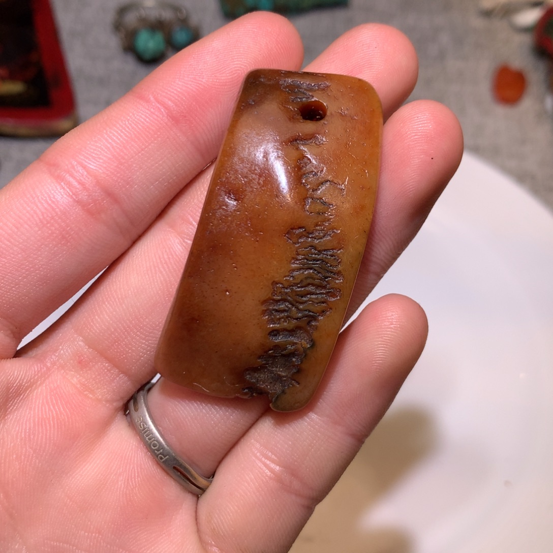 玻璃颈饰藏传小元素