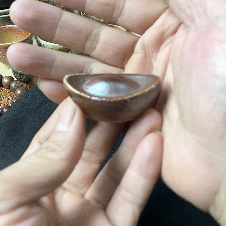 杯手工粗陶、柴烧粗陶