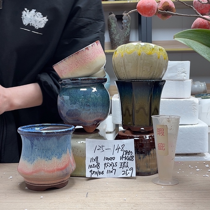 粗陶多肉花盆微瑕148