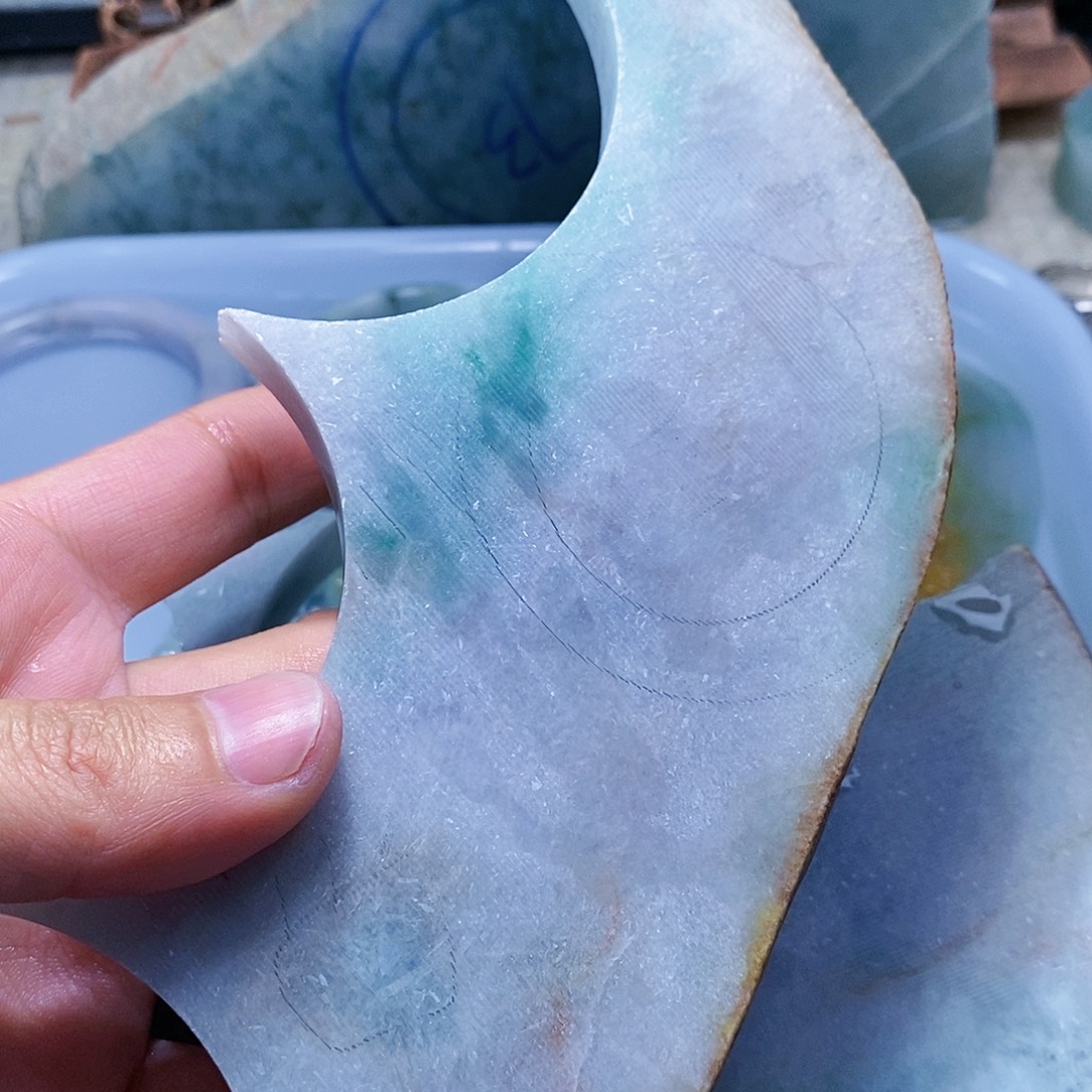 翡翠未镶嵌颈饰888