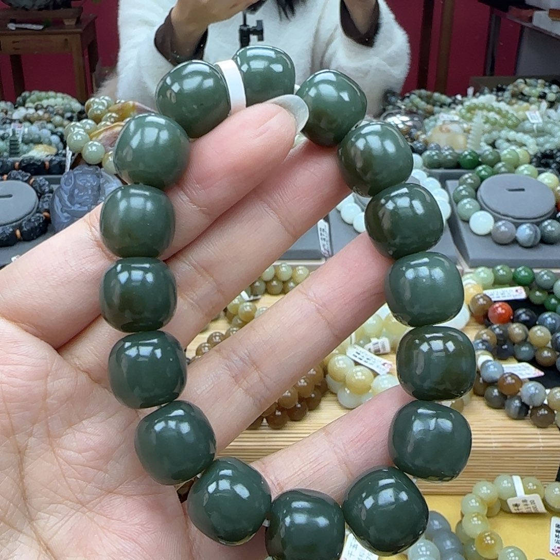 和田玉手链未镶嵌