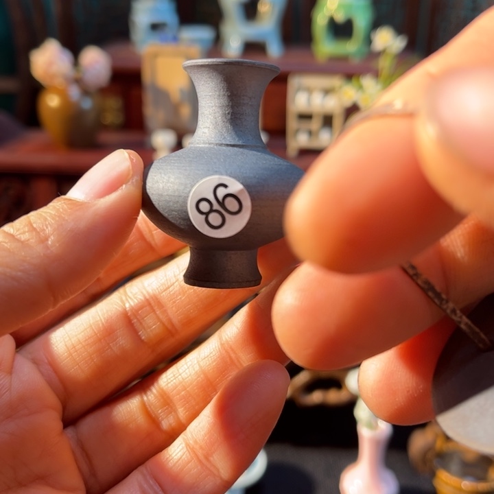 摆件微陶老王迷你花瓶