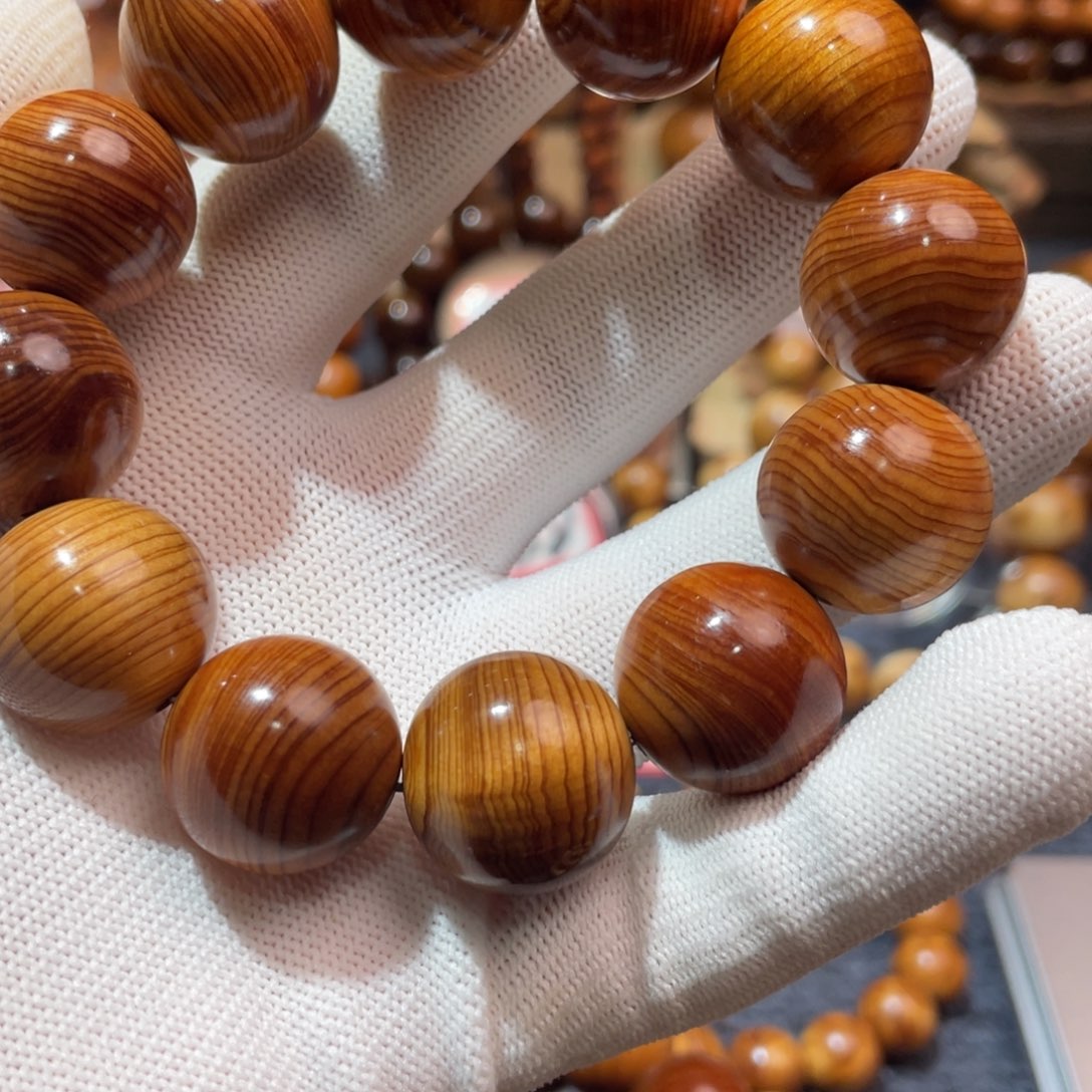 柏木大***太行崖柏2.0手串陈化老料