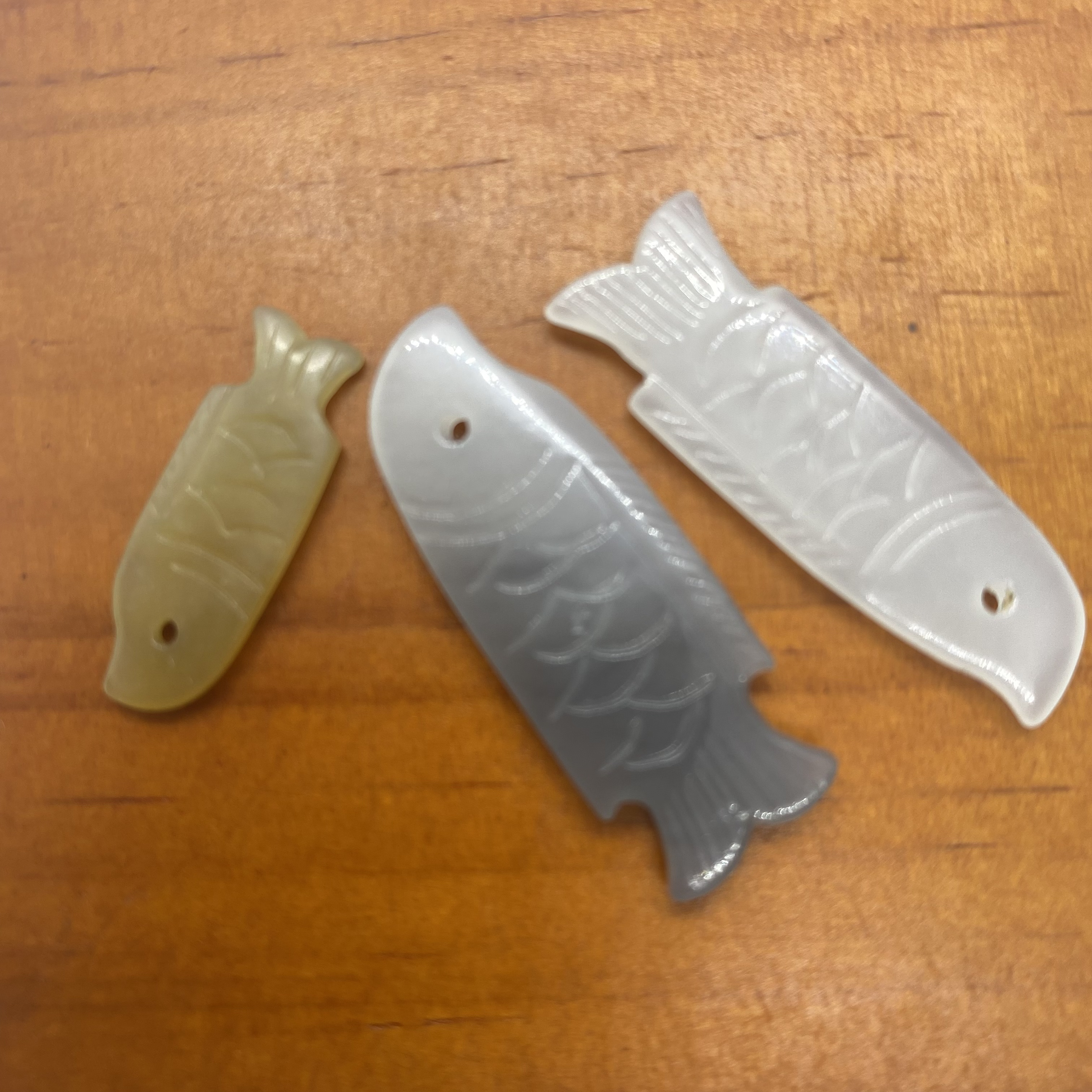 和田玉仿古鱼形 男女款 中国风玉石颈饰 多样性发货拍一发一