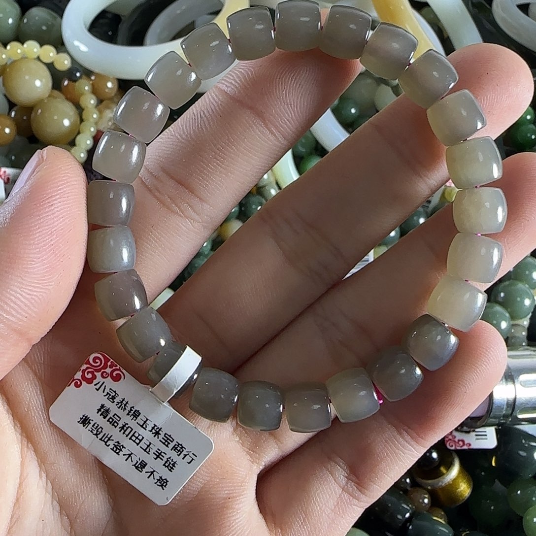 和田玉手链未镶嵌83