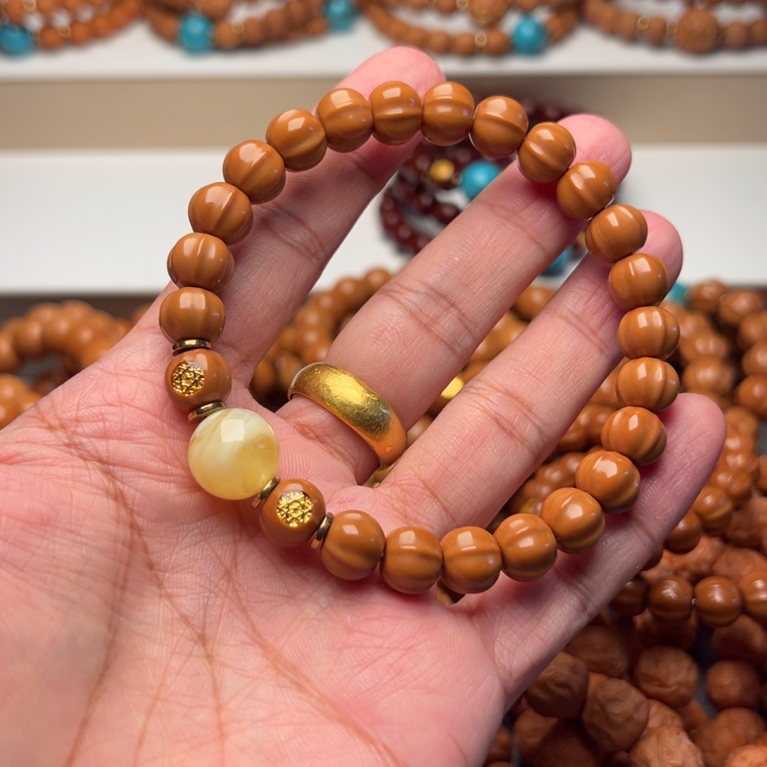 择***心猴头核桃手串鲨鱼