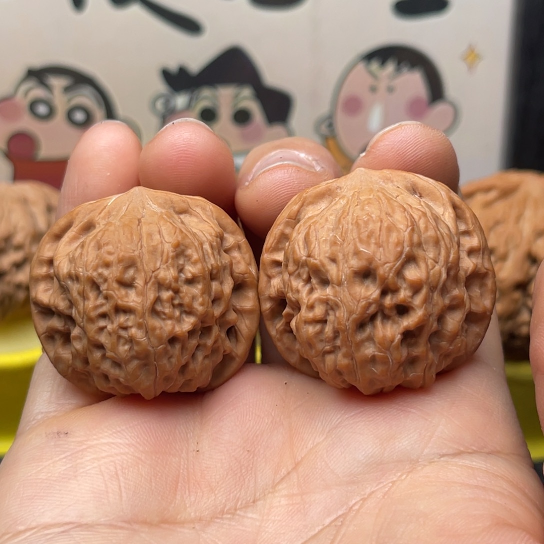 开***哥吊坠文玩核桃34野生石子磨