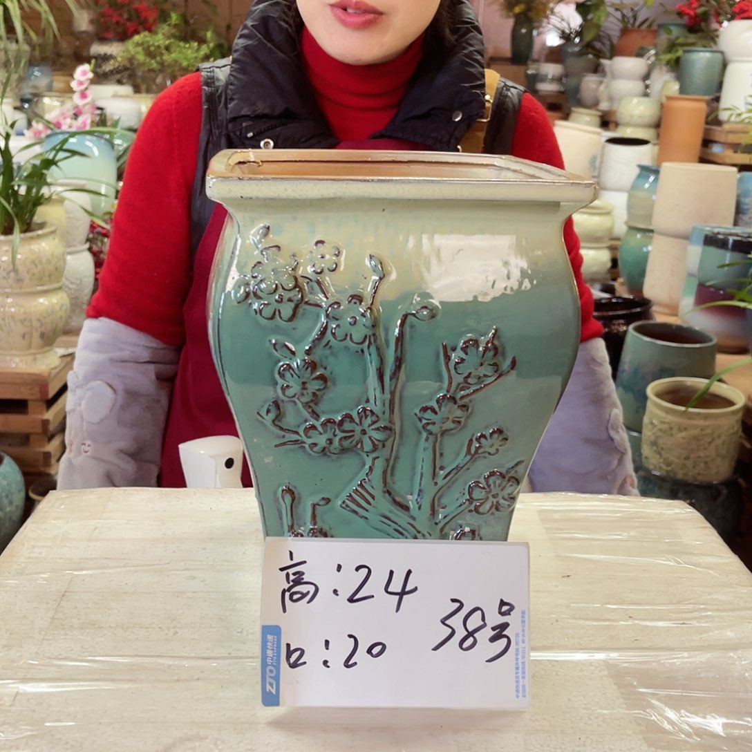 紫砂花盆高度24口径20