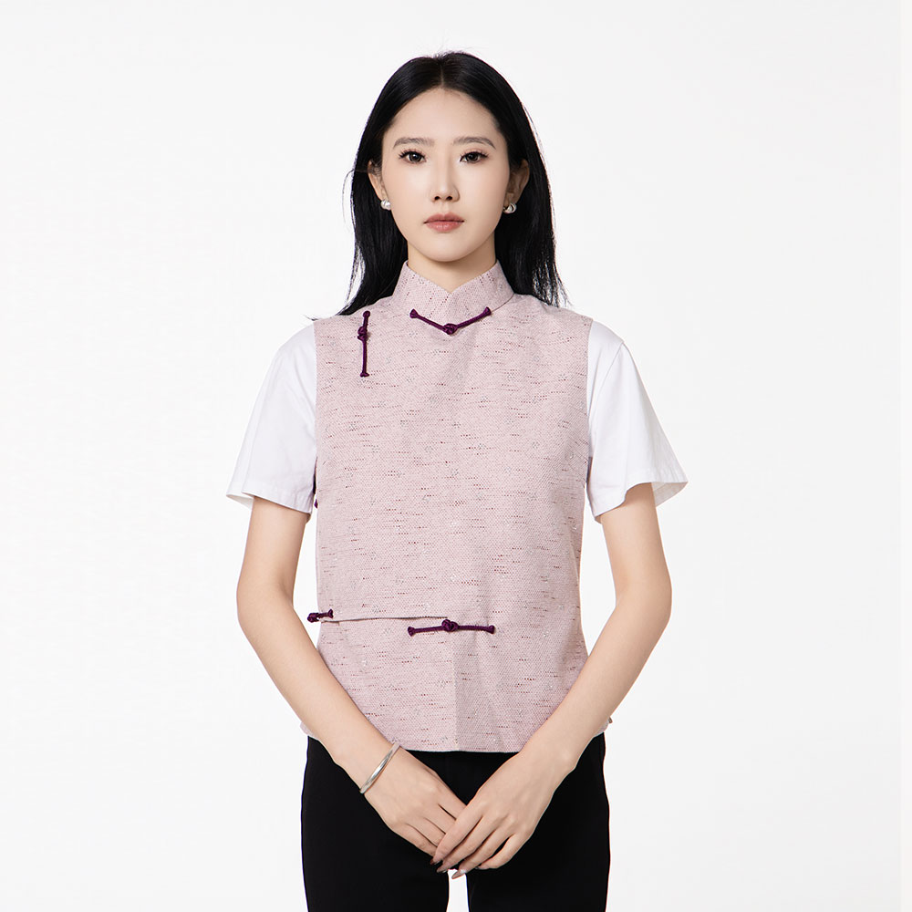 SodonGoyol四季款小香风休闲复古女马甲中国风时尚无袖