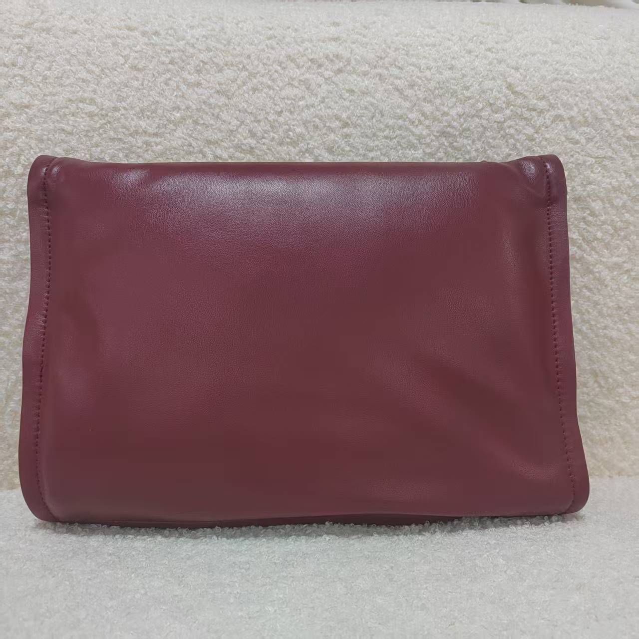 Laugh Queen手工打造真皮女士包新款红色29cm软一次