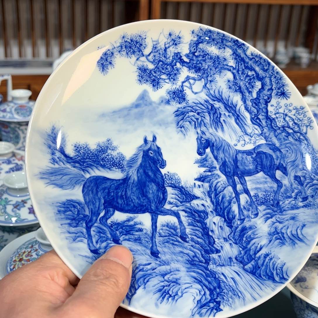 錡镇堂手工手绘壶承