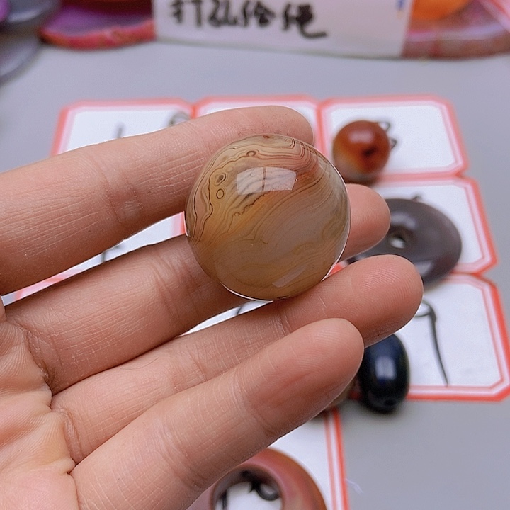 【闪购商品】玛瑙/玉髓珠宝半成品未镶嵌金**瑰