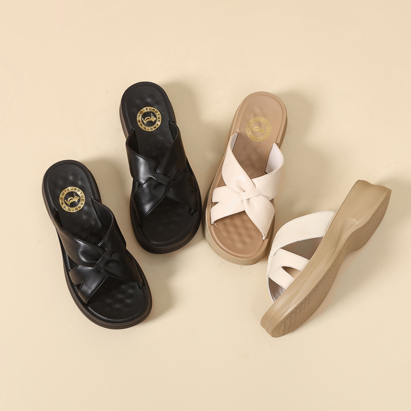品牌凉拖鞋女夏外穿2025夏新款百搭厚底防滑女士拖鞋沙滩鞋女