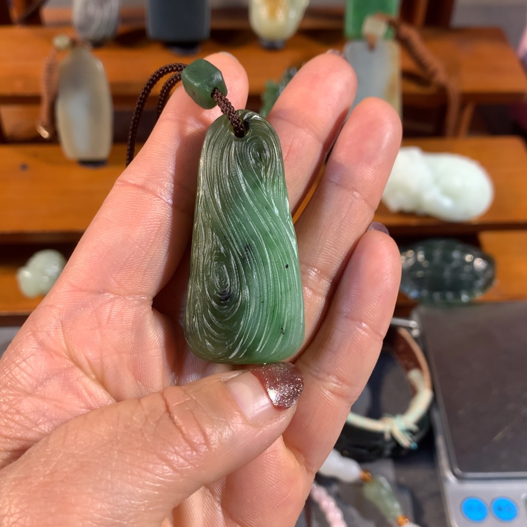 和田玉（糖玉）颈饰未镶嵌我