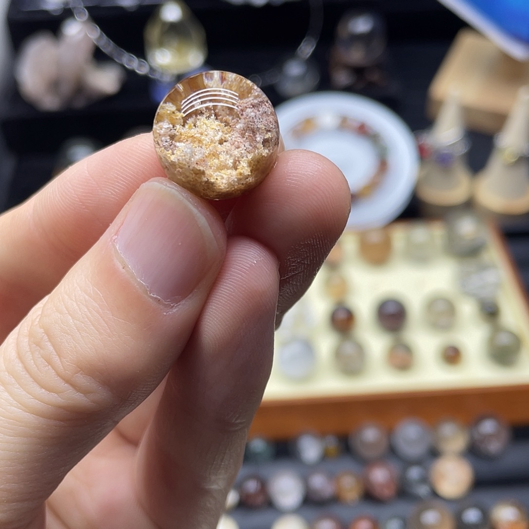 颈饰未镶嵌水晶花幽灵聚宝盆