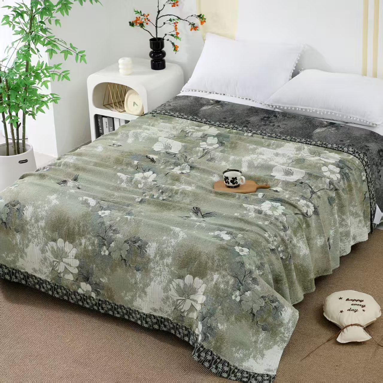 床盖-飞鸟220*240加厚高端纯棉大床盖