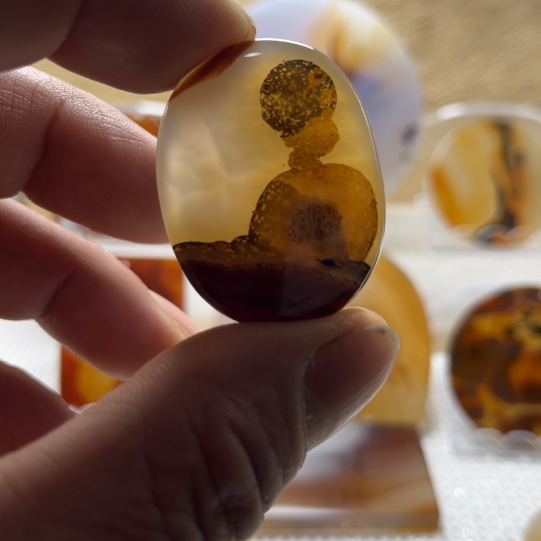 玛瑙/玉髓未镶嵌吊坠(不含链)