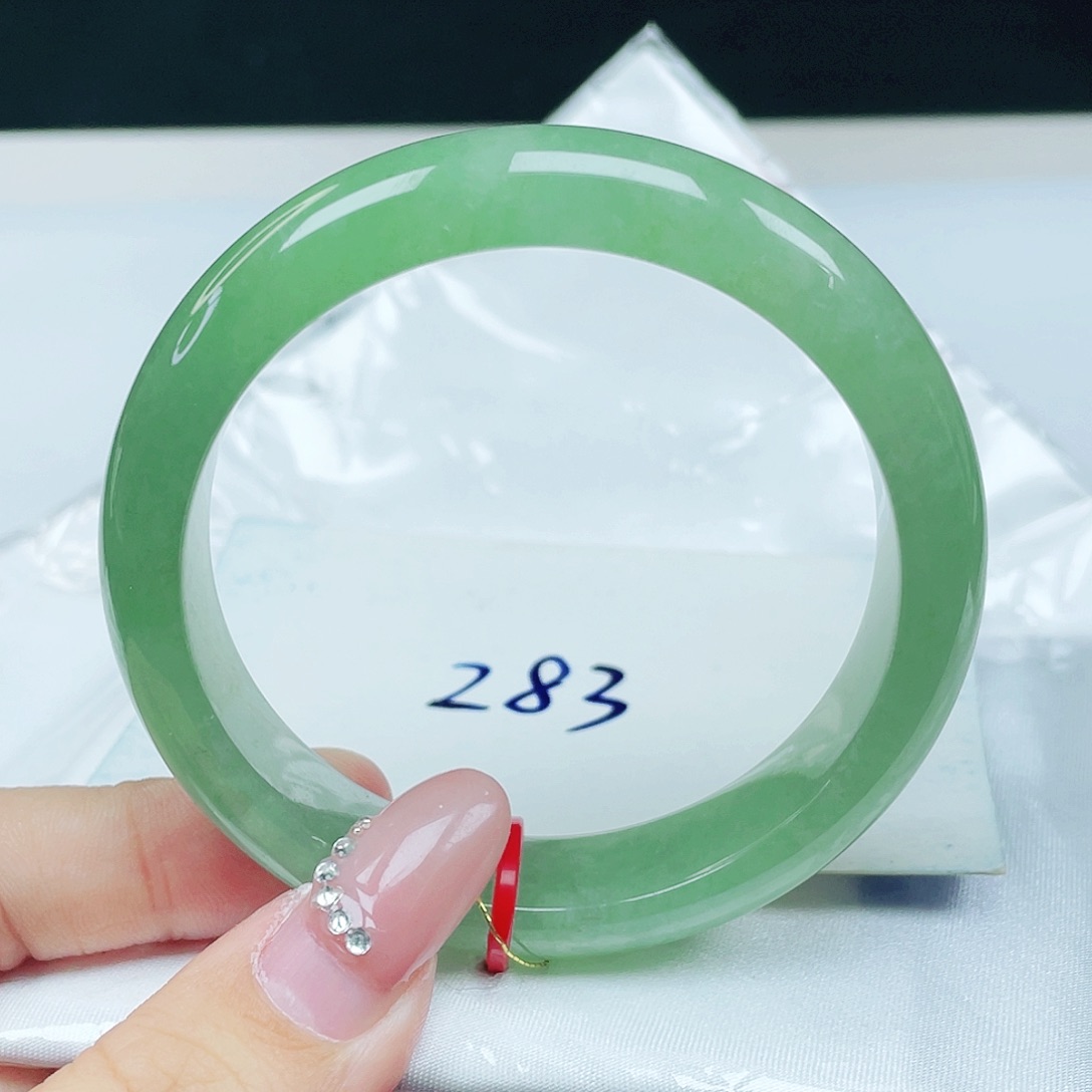 翡翠未镶嵌手镯 正圈56+