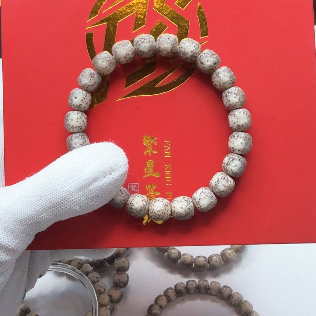 星月菩提吊坠10灰玻璃手工龙鳞10左右单圈