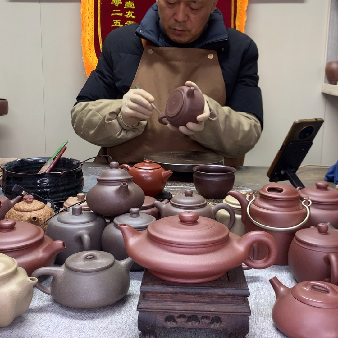 底槽青茶壶书扁260C半手工制作