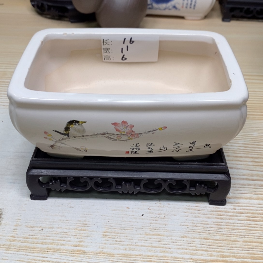 紫砂陶瓷花盆浮力